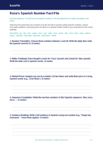 Free Numbers Template | Year 4 Core | BookFlik
