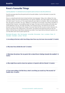 Free Opinion Phrases Comprehension | Year 4 Core | BookFlik