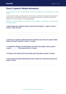 Free Shopping Activity Sheet | Year 4 Core | BookFlik