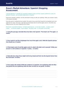 Free Shopping Assessment | Year 4 Core | BookFlik