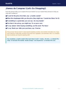 Free Shopping Poster | Year 4 Core | BookFlik