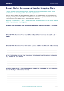Free Shopping Math Worksheet | Year 4 Core | BookFlik