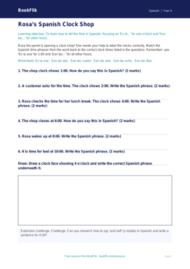 Free Telling The Time Activity Sheet | Year 4 Core | BookFlik