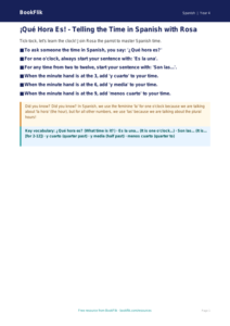 Free Telling The Time Poster | Year 4 Core | BookFlik