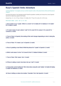 Free Verbs And Tenses Quiz | Year 4 Core | BookFlik