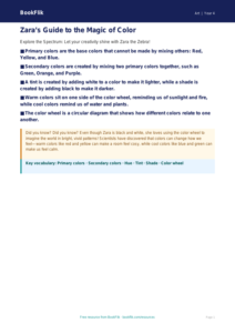 Free Color Theory Poster | Grade 3 | Art | BookFlik