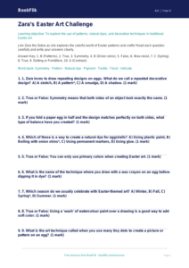 Free Easter Art Quiz | Grade 3 | Art | BookFlik