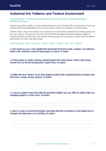 Free Halloween Art Assessment for Grade 3 Students | BookFlik
