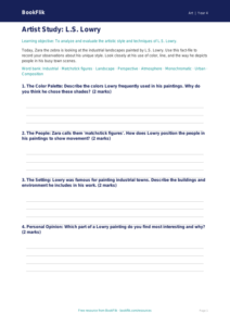 Art lowry template grade 3 core