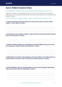 Free Pattern Template | Grade 3 | Art | BookFlik