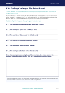 Free Coding Activity Sheet for Grade 3 Students | BookFlik