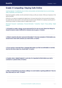 Free Internet Safety Guide for Kids | Grade 3 | BookFlik