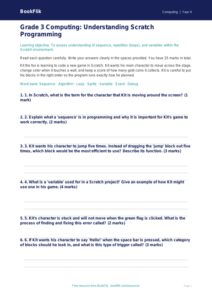 Free Scratch Assessment for Grade 3 Computing | BookFlik