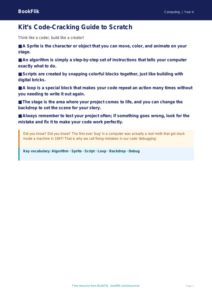 Free Scratch Poster | Grade 3 | Computing | BookFlik