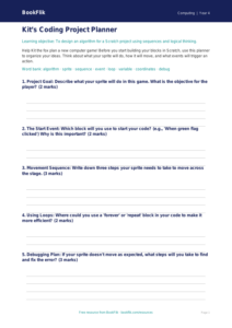 Free Scratch Template for Grade 3 Computing | BookFlik