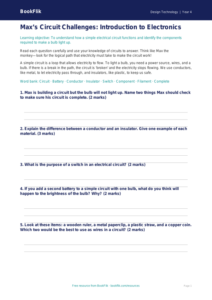 Design Your Own Circuit Board | Free Electronics Worksheet for Grade 3 | BookFlik