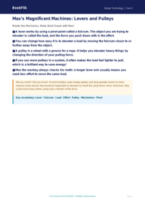 Free Levers And Pulleys Poster | Grade 3 | Design Technology | BookFlik