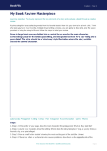 Free Book Review Drawing Sheet | Grade 3 | ELA | BookFlik