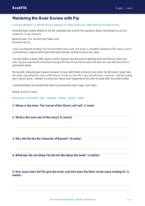 Free Book Review Track Sheet | Grade 3 | ELA | BookFlik