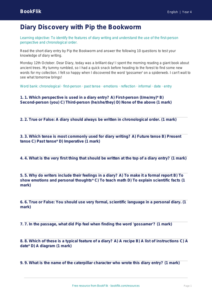 Free Diary Writing Quiz | Grade 3 | ELA | BookFlik