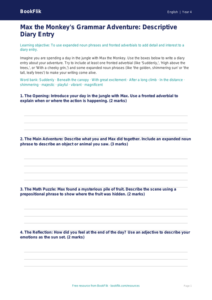 Free Grammar Template for Grade 3 ELA | BookFlik