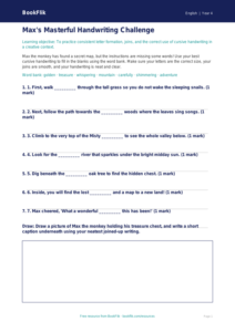 Free Handwriting Practice for Grade 3 Students | BookFlik ELA