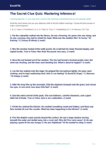 Free Inference Quiz | Grade 3 | ELA | BookFlik