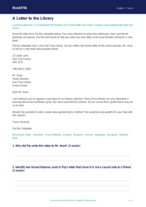 ELA letter writing track sheet grade 3 core