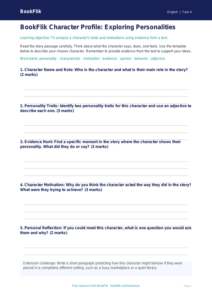 Free Reading Comprehension Template for Grade 3 ELA | BookFlik