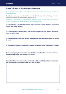 Free Clothes Worksheet for Grade 3 Students | BookFlik