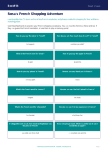 Free Shopping Flashcards for Grade 3 Students | BookFlik