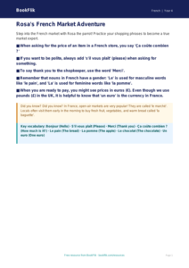 Free Shopping Poster | Grade 3 French Lessons | BookFlik