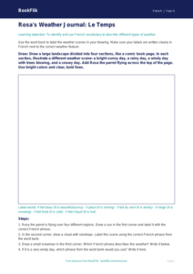 Free Weather Drawing Sheet for Grade 3 | BookFlik