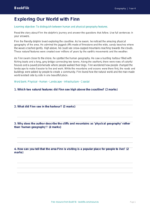Free Human And Physical Geography Comprehension | Grade 3 | Geography | BookFlik