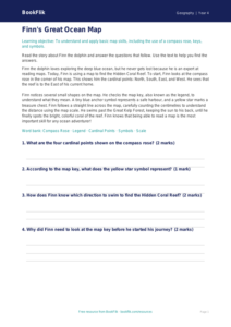 Free Map Skills Comprehension | Grade 3 | Geography | BookFlik