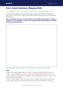 Geography map skills drawing sheet grade 3 core