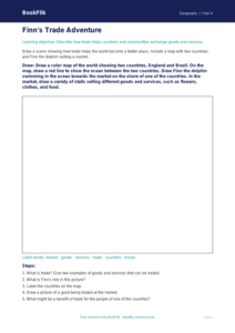 Free Trade Drawing Sheet | Grade 3 | Geography | BookFlik