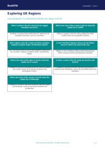 Geography Lesson: Understanding the UK Regions | Grade 3 | BookFlik