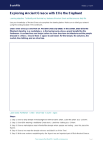 Free Ancient Greece Drawing Sheet | Grade 3 | History | BookFlik