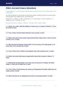History ancient greece quiz grade 3 core