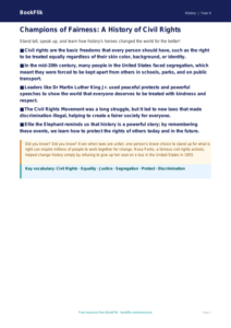 Free Civil Rights Poster | Grade 3 | History | BookFlik