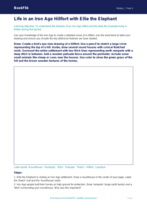 Free Iron Age Drawing Sheet | Grade 3 | History | BookFlik