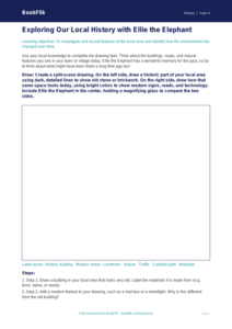 Free Local History Drawing Sheet | Grade 3 | History | BookFlik