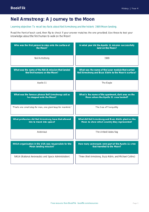 History neil armstrong flashcards grade 3 core