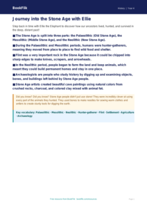 Free Stone Age Poster | Grade 3 | History | BookFlik