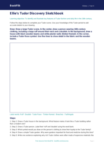 History tudors drawing sheet grade 3 core