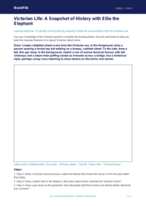 Free Victorians Drawing Sheet | Grade 3 | History | BookFlik