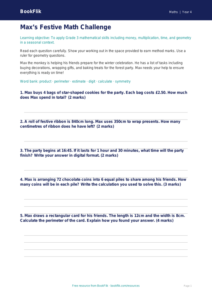 Free Christmas Maths Assessment | Grade 3 | Math | BookFlik