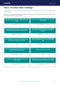 Math christmas maths flashcards grade 3 core