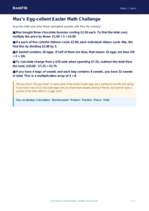 Free Easter Maths Poster | Grade 3 | Math | BookFlik